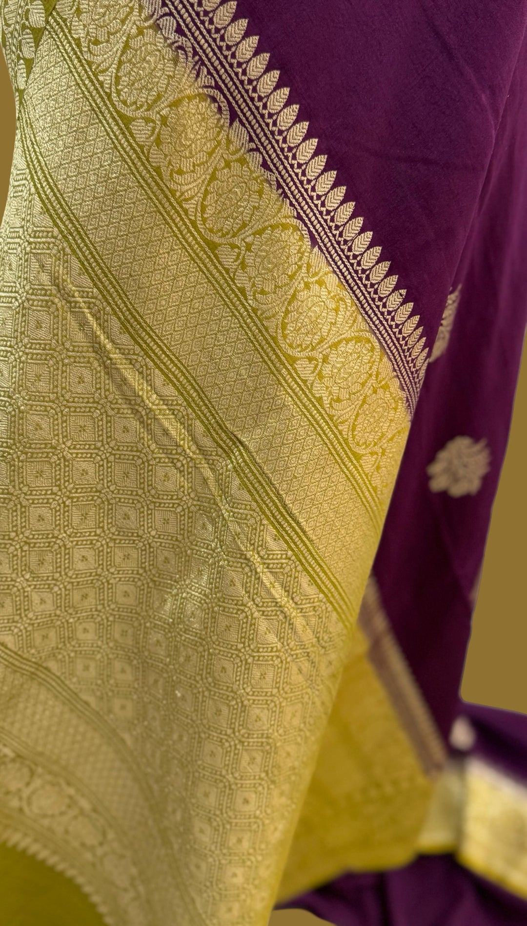 Handloom Pure Tussar Georgette Silk Saree
