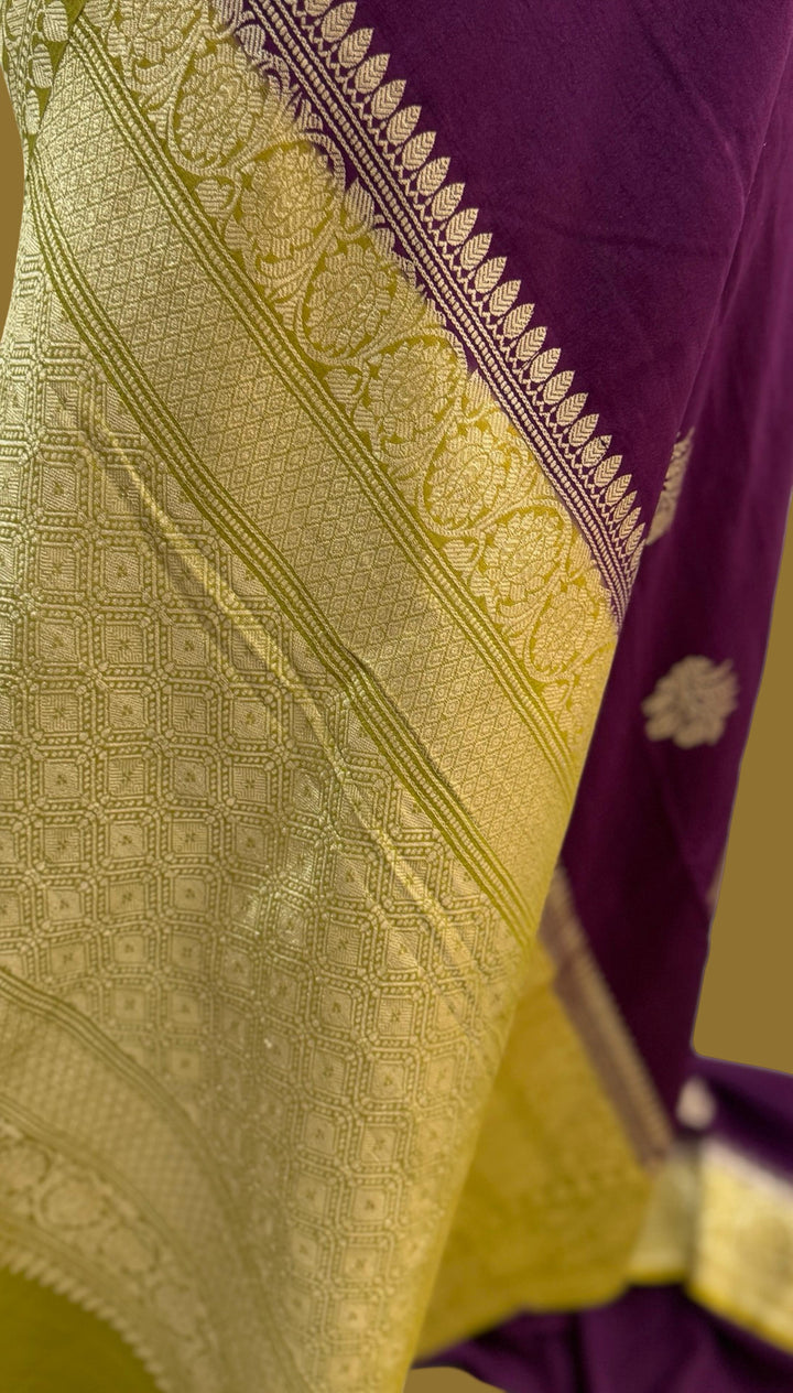 Handloom Pure Tussar Georgette Silk Saree