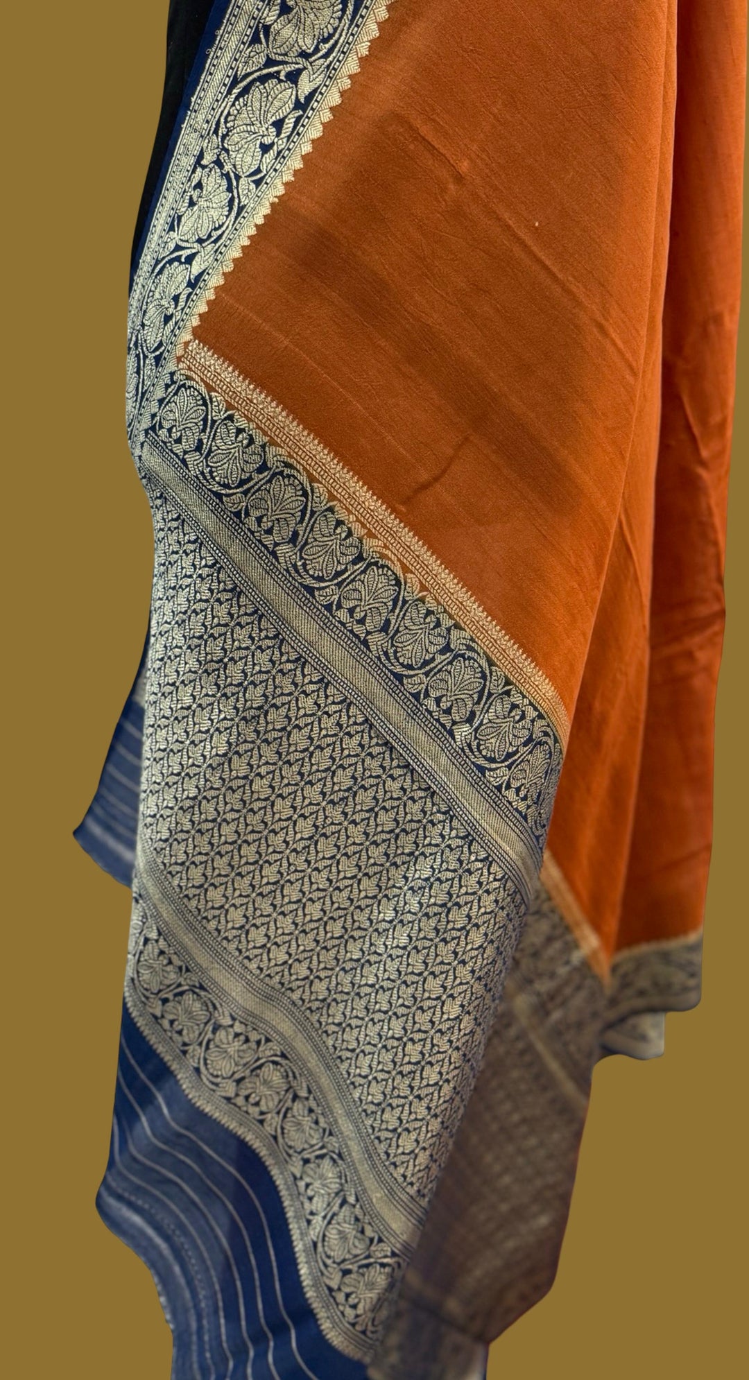 Handloom Pure Tussar Georgette Silk Saree