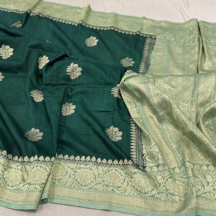 Handloom Pure Tussar Georgette Silk Saree