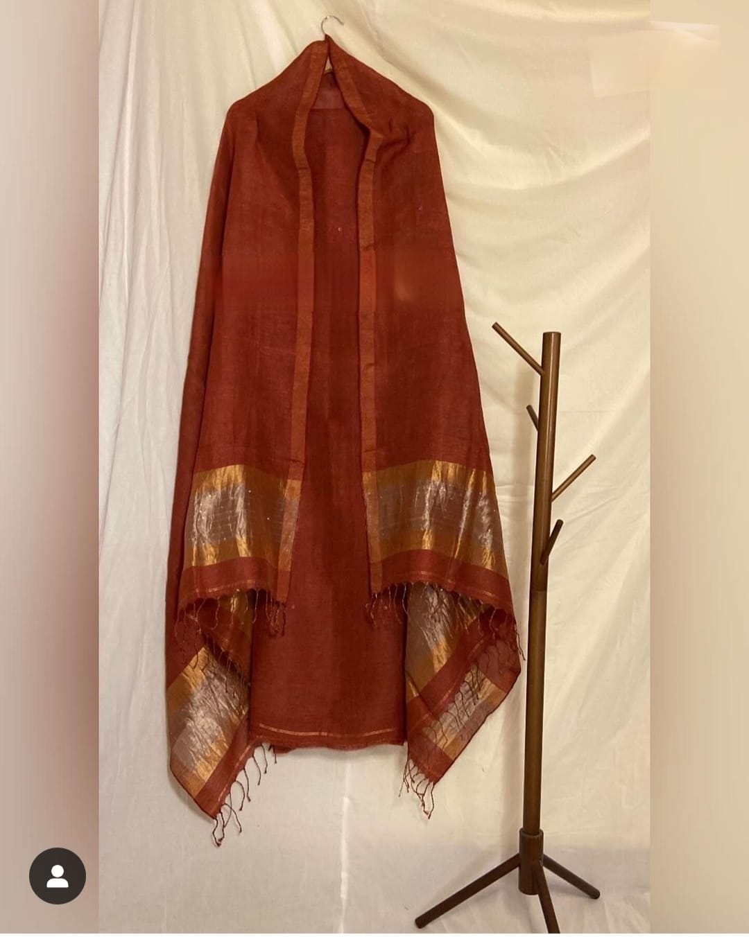 Pure Silk By Linen 2PC Jamdani Unstitched Suit with Tissue Zari Palla
