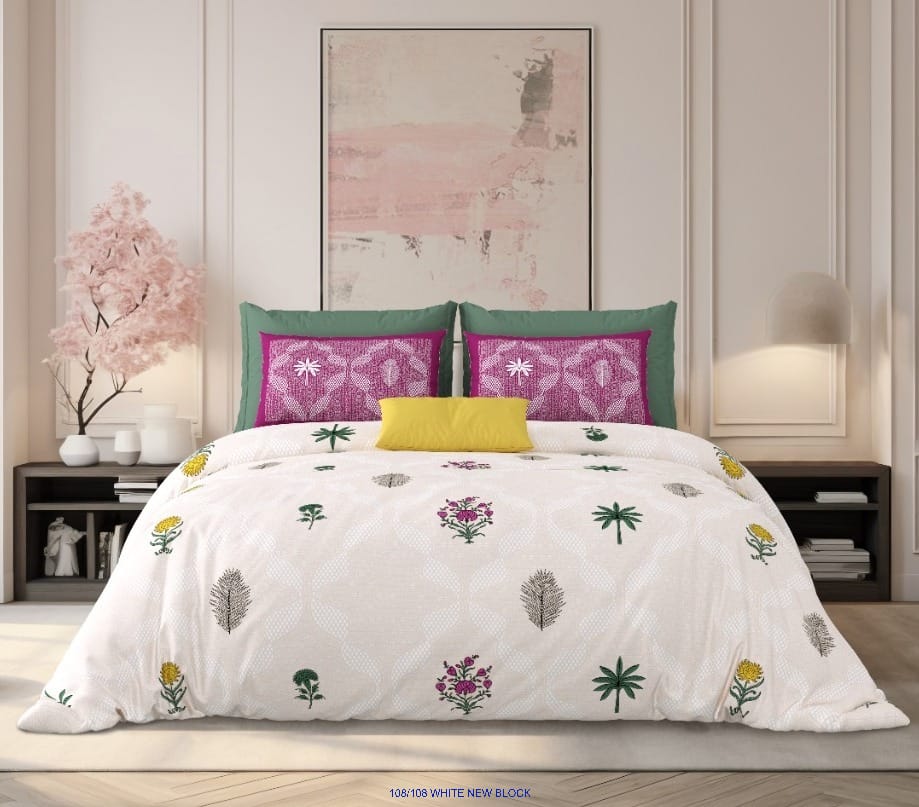 Pure Cotton Premium King Size Bedsheet
