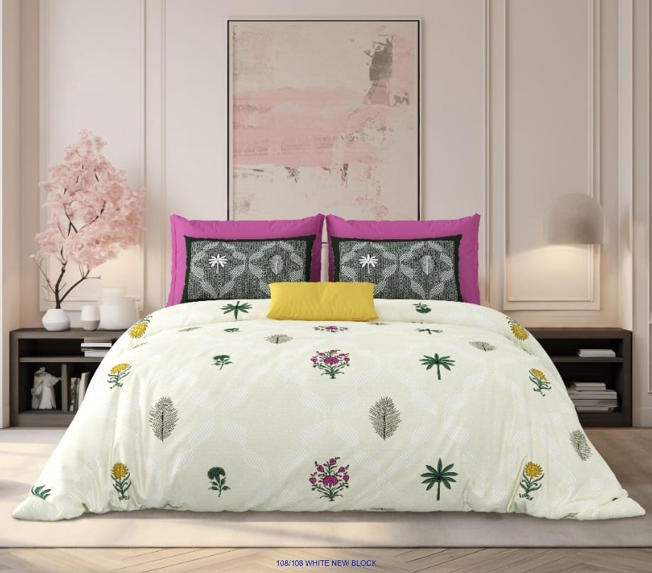 Pure Cotton Premium King Size Bedsheet