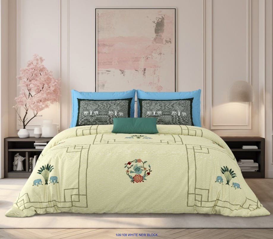 Pure Cotton Premium King Size Bedsheet