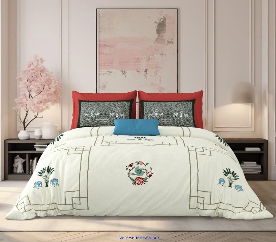 Pure Cotton Premium King Size Bedsheet