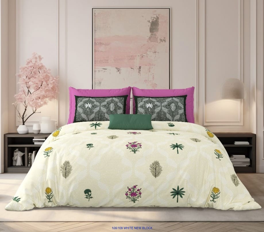 Pure Cotton Premium King Size Bedsheet