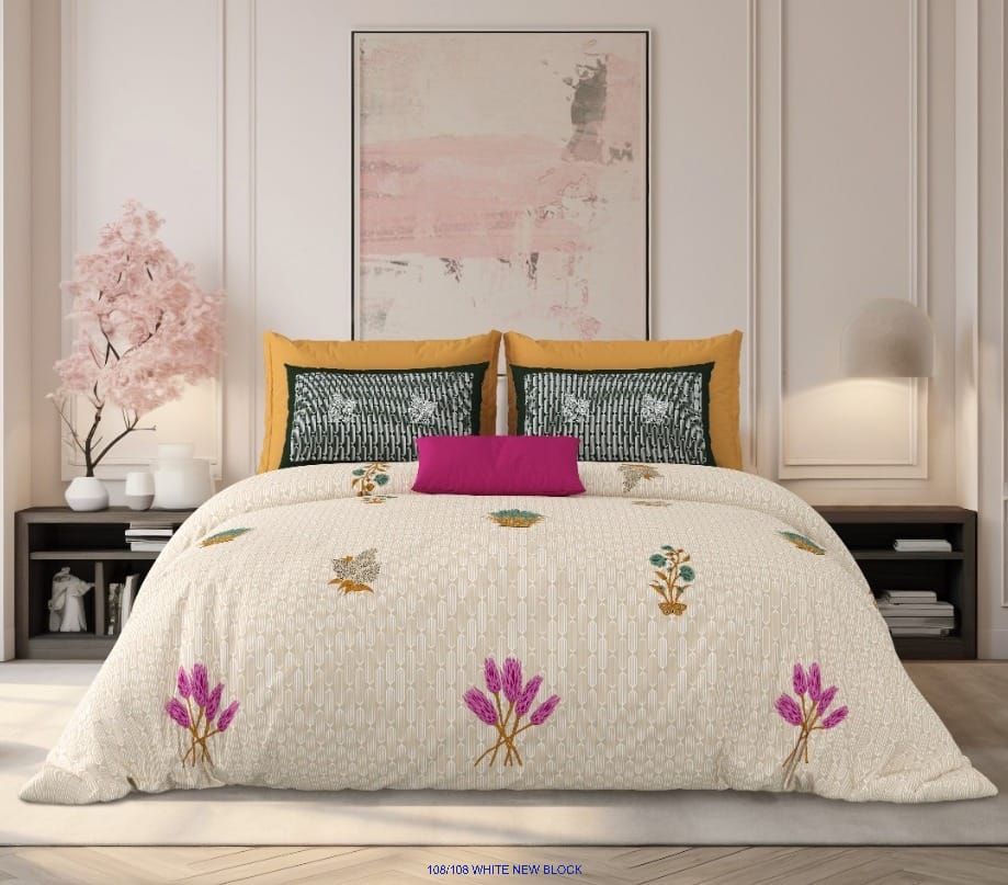 Pure Cotton Premium King Size Bedsheet