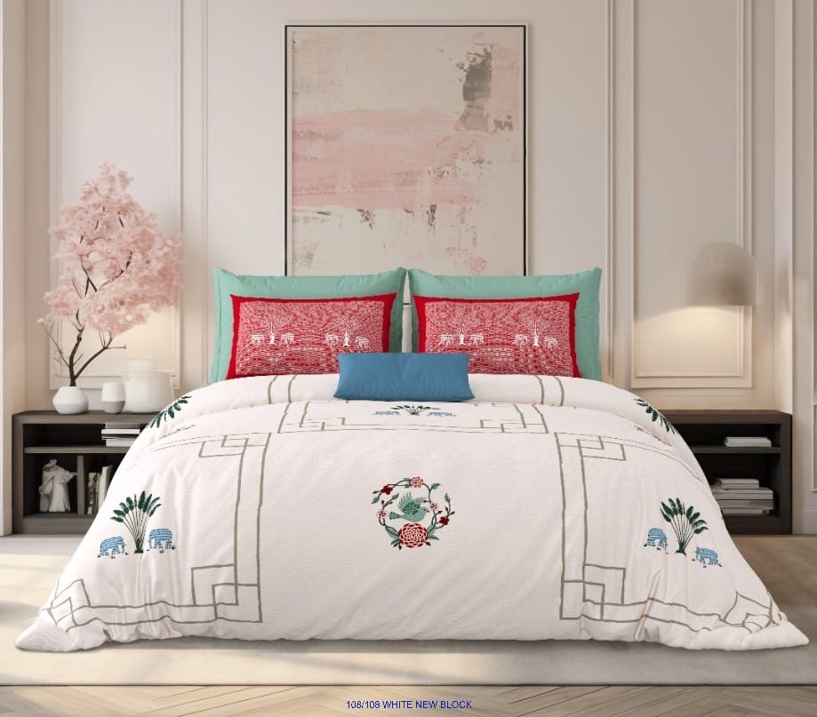 Pure Cotton Premium King Size Bedsheet