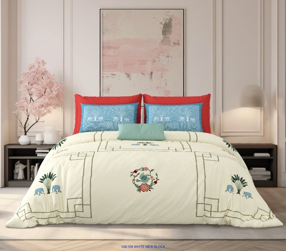 Pure Cotton Premium King Size Bedsheet