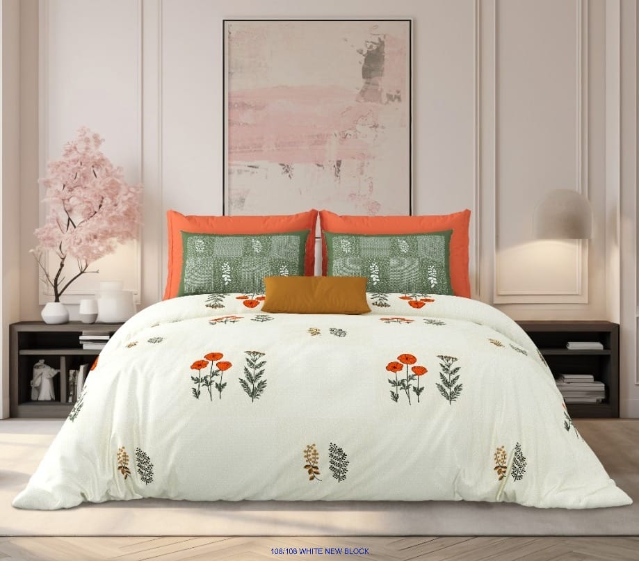Pure Cotton Premium King Size Bedsheet