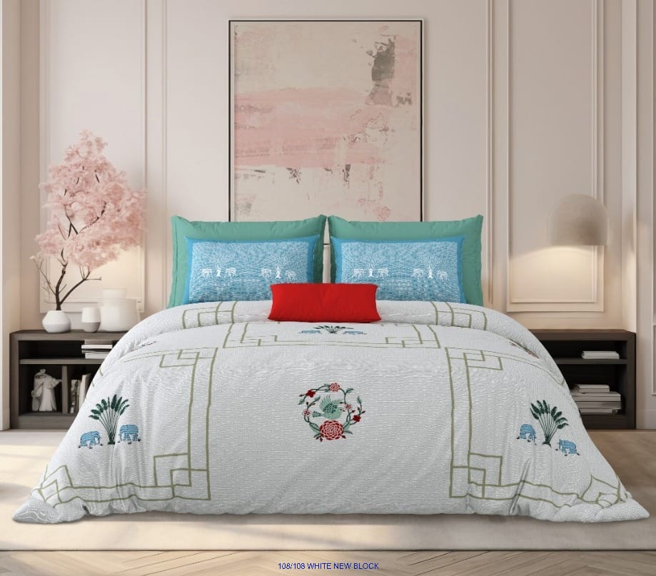 Pure Cotton Premium King Size Bedsheet