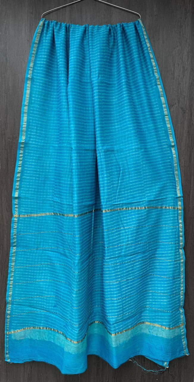 Hand Block Work Pure Chanderi Saree With Blouse