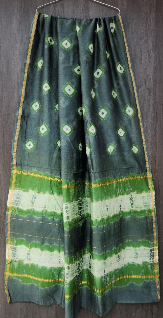 Hand Block Work Pure Chanderi Saree With Blouse