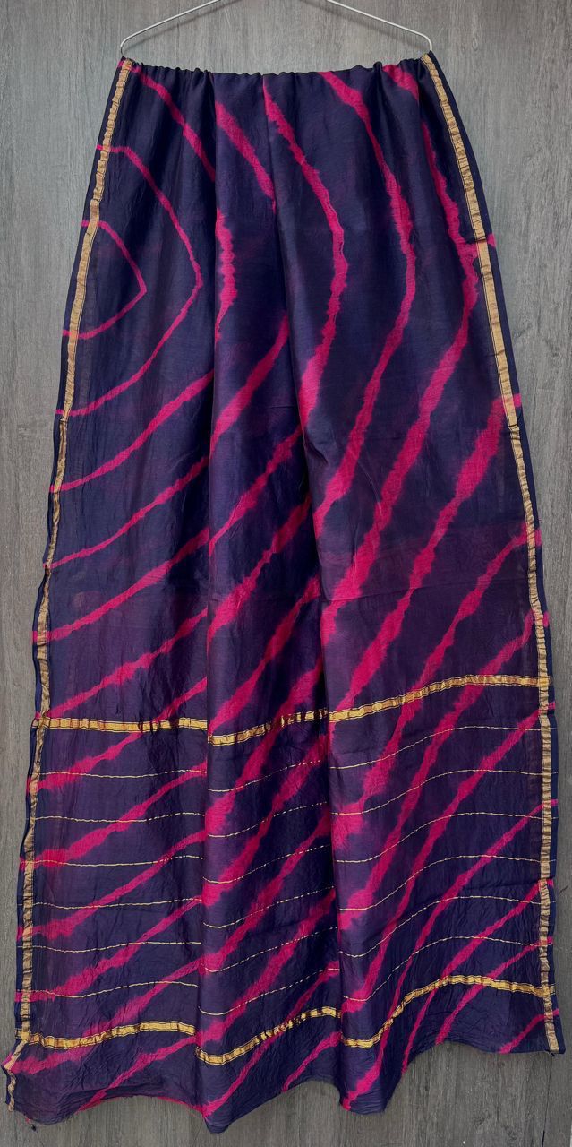 Hand Block Work Pure Chanderi Saree With Blouse