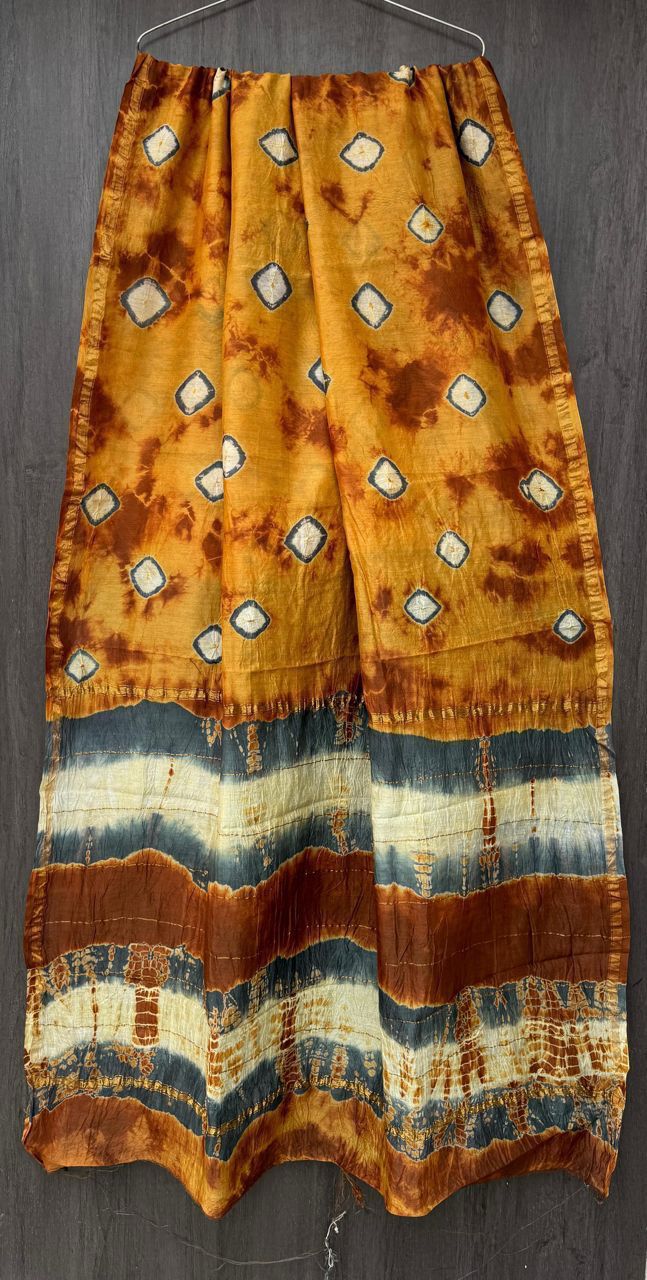 Hand Block Work Pure Chanderi Saree With Blouse