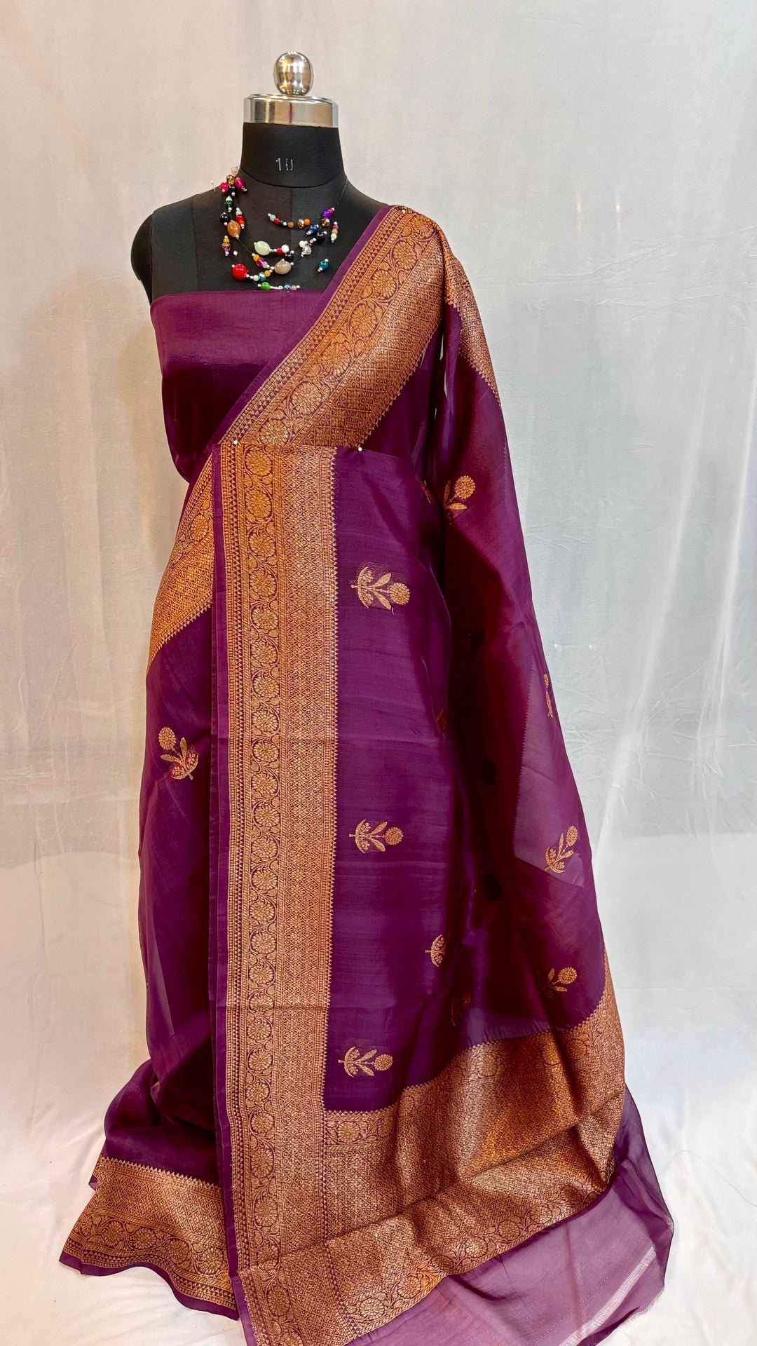 Pure Kora Organza Silk Handloom Kadhwa Zari Work Saree