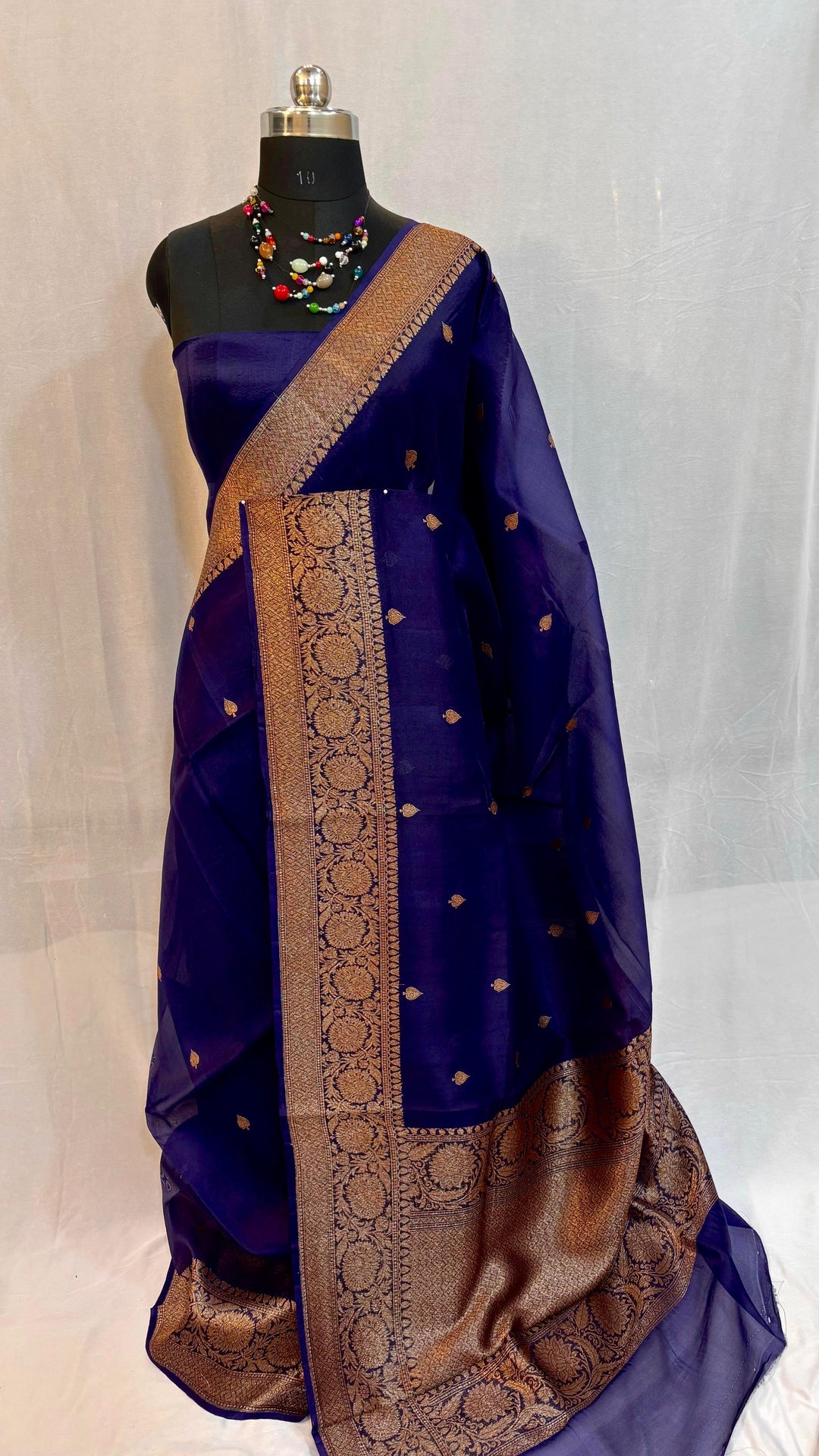 Pure Kora Organza Silk Handloom Kadhwa Zari Work Saree
