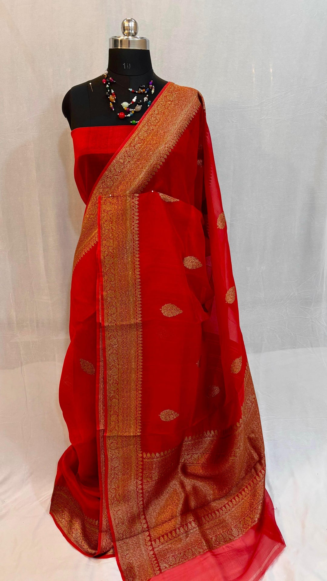 Pure Kora Organza Silk Handloom Kadhwa Zari Work Saree