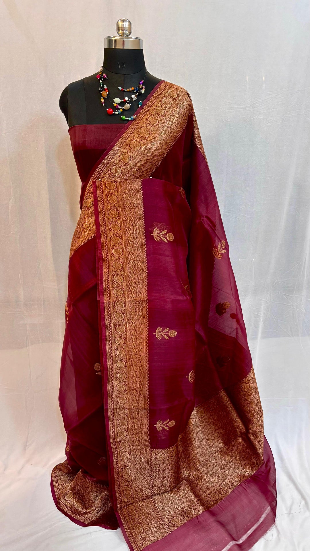 Pure Kora Organza Silk Handloom Kadhwa Zari Work Saree
