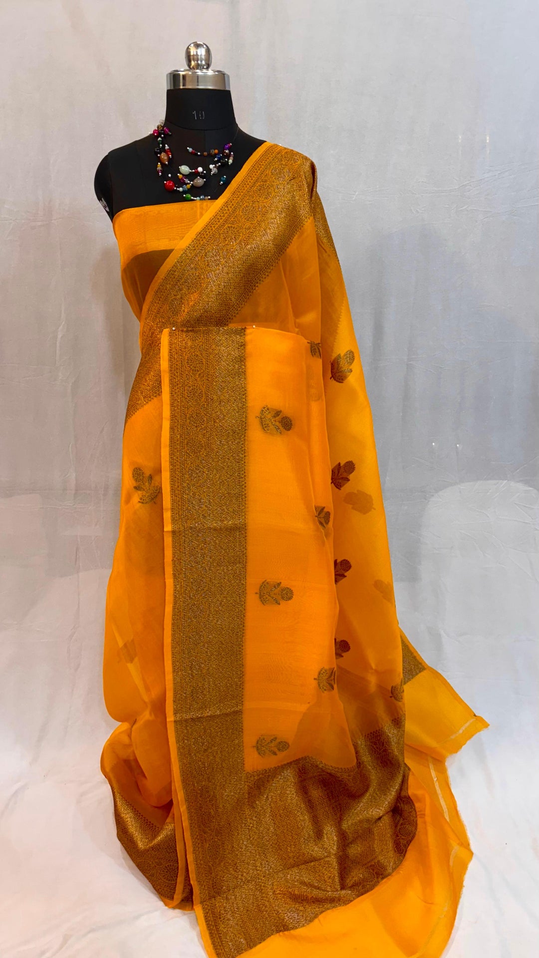 Pure Kora Organza Silk Handloom Kadhwa Zari Work Saree