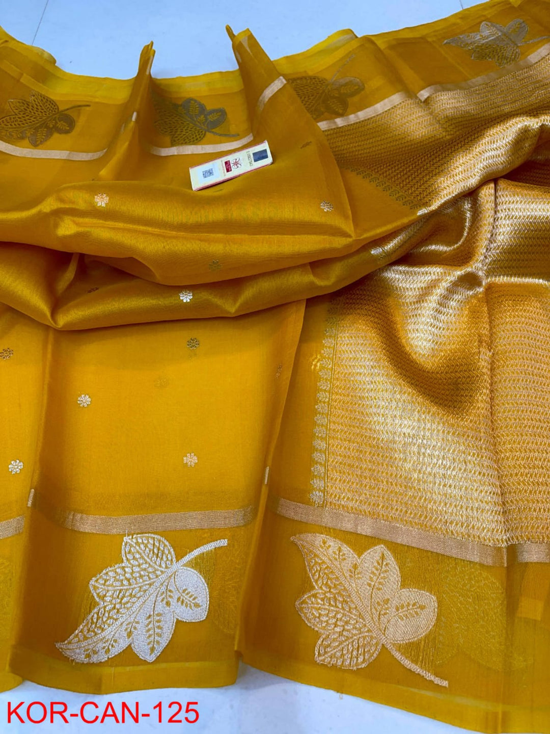 Pure Organza Silk Zari Work Saree.