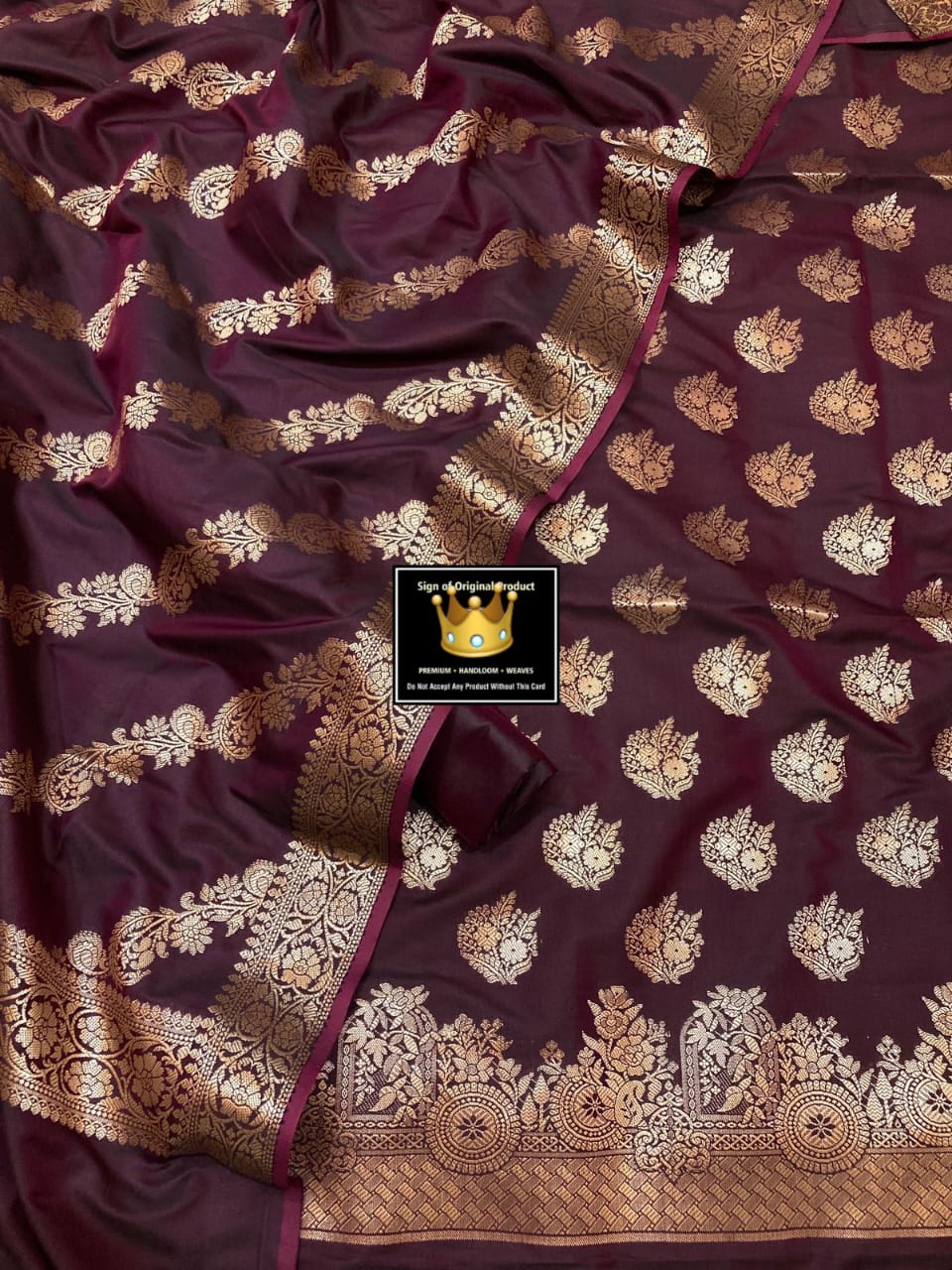 Banarasi Soft Silk Unstitched Suit.