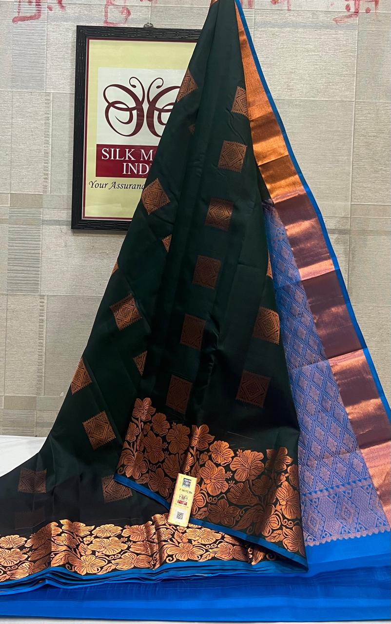 Kanchipuram Pure Handloom Soft Silk Saree.