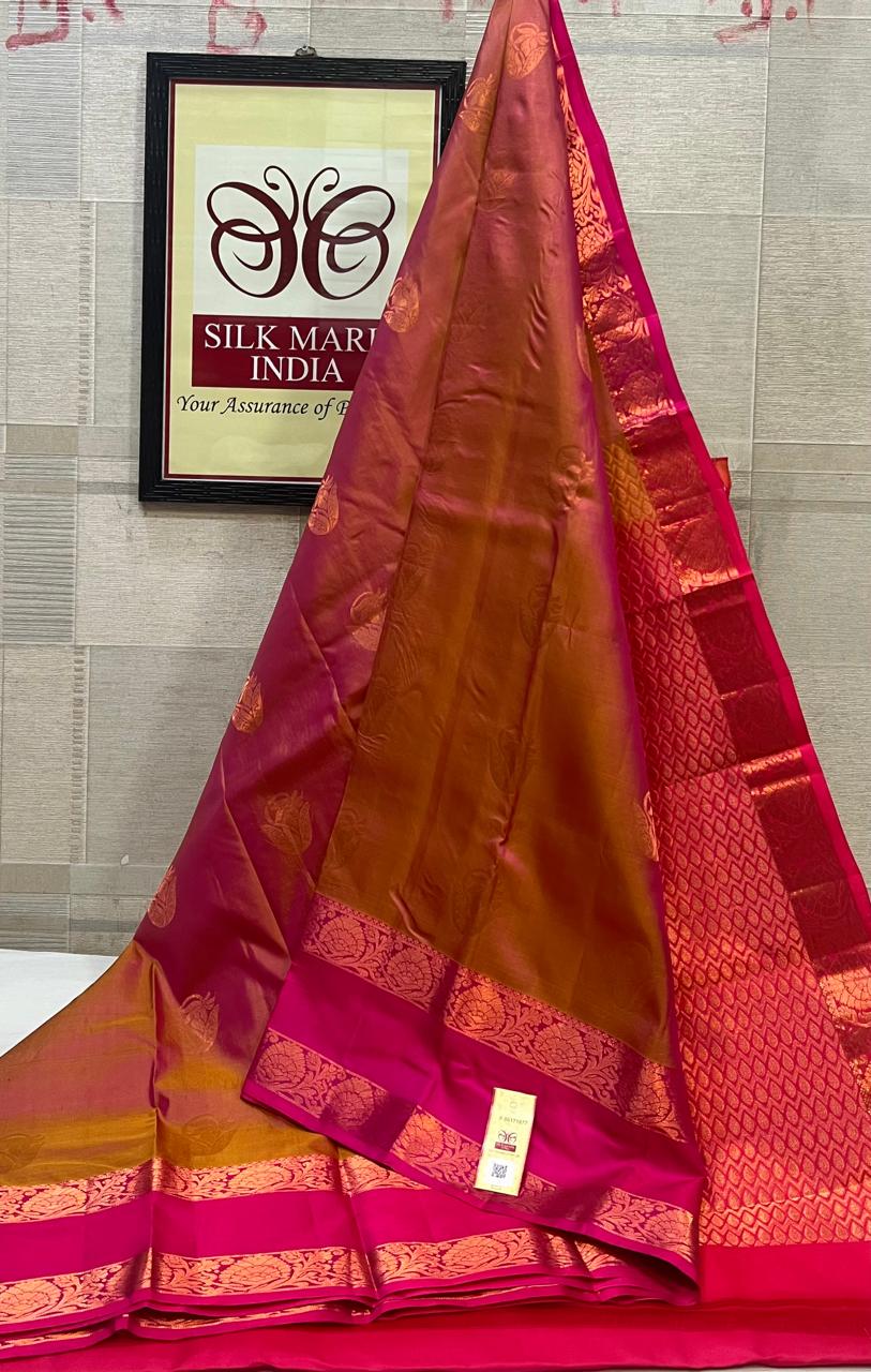 Kanchipuram Pure Handloom Soft Silk Saree.