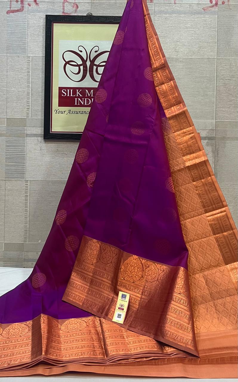 Kanchipuram Pure Handloom Soft Silk Saree.