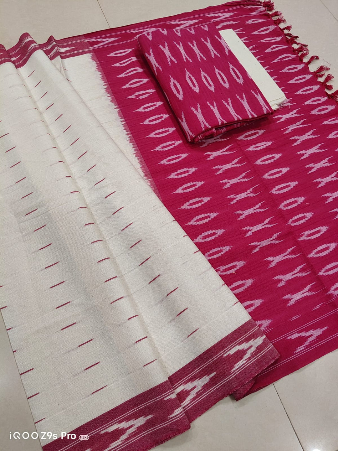 Pure Cotton Ikkat Unstitched Suit