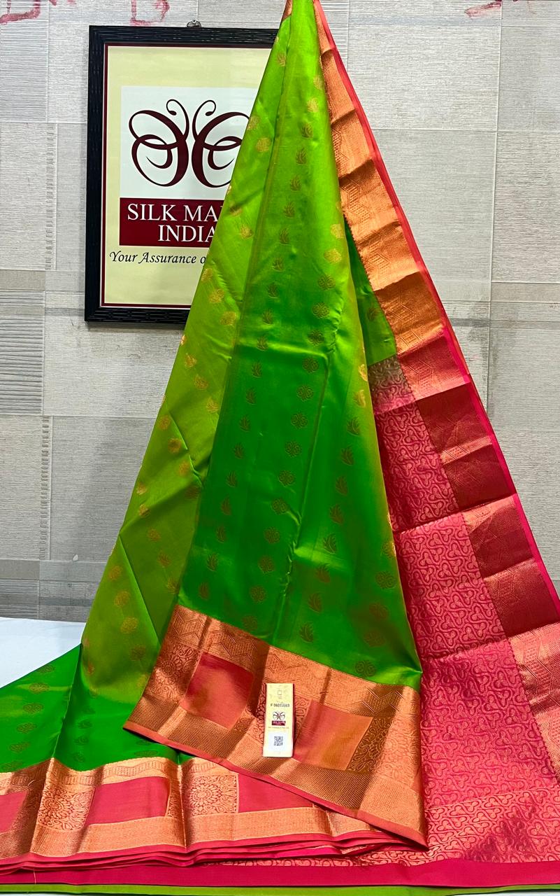 Kanchipuram Pure Handloom Soft Silk Saree.