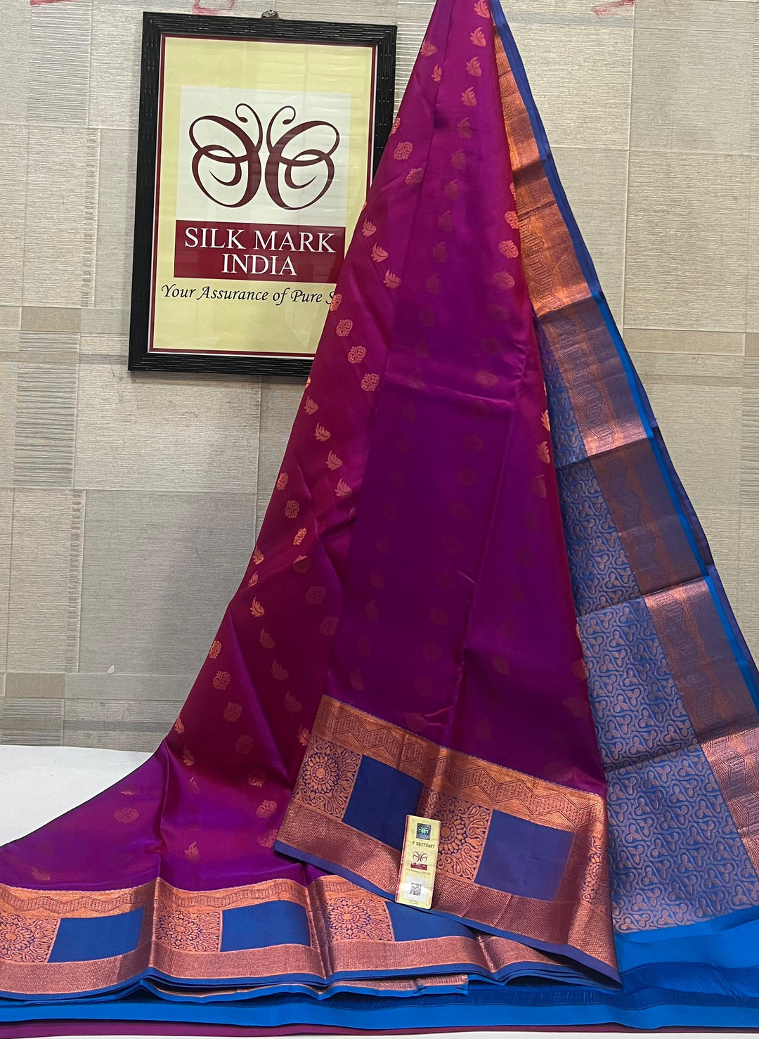 Kanchipuram Pure Handloom Soft Silk Saree.