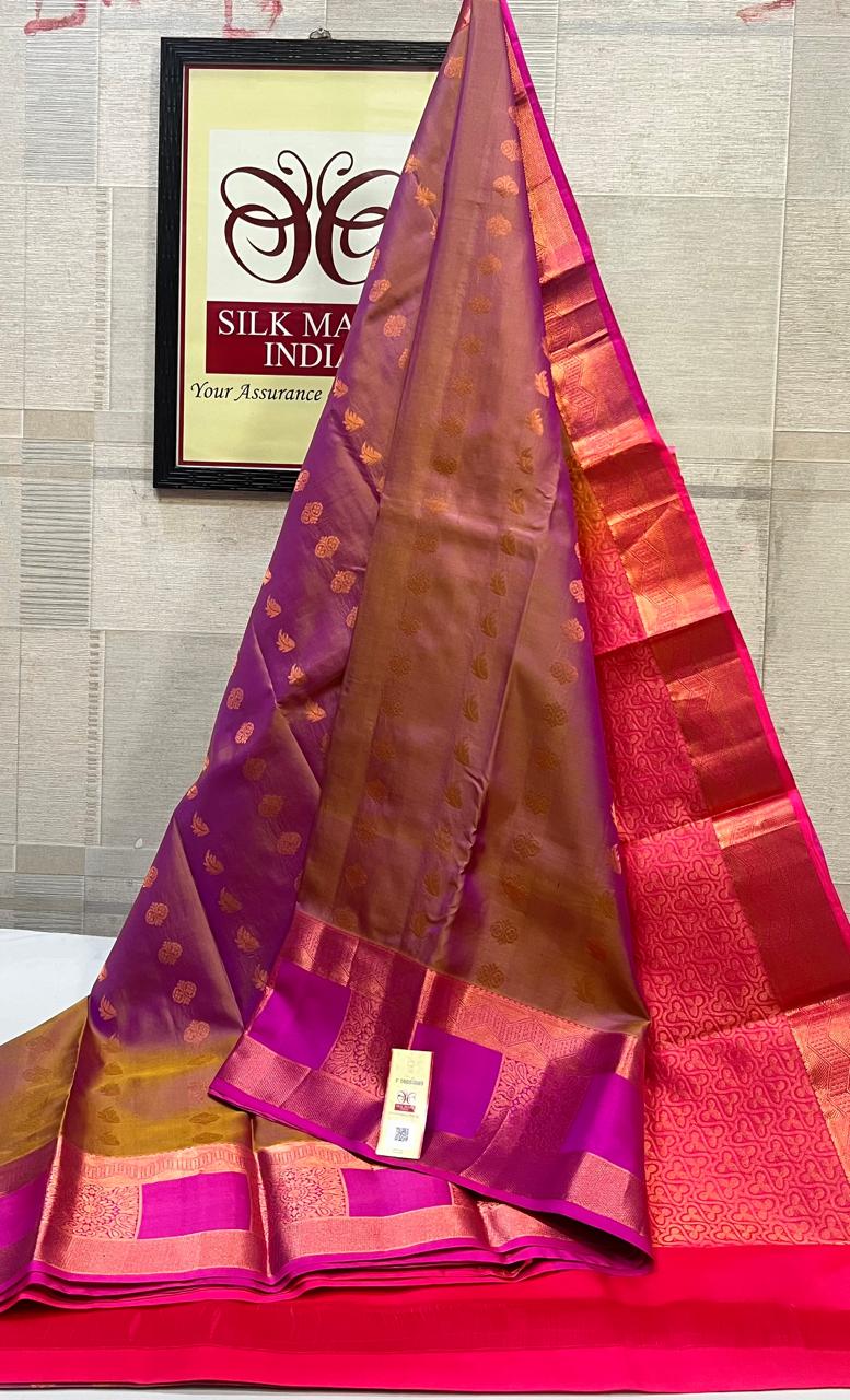 Kanchipuram Pure Handloom Soft Silk Saree.