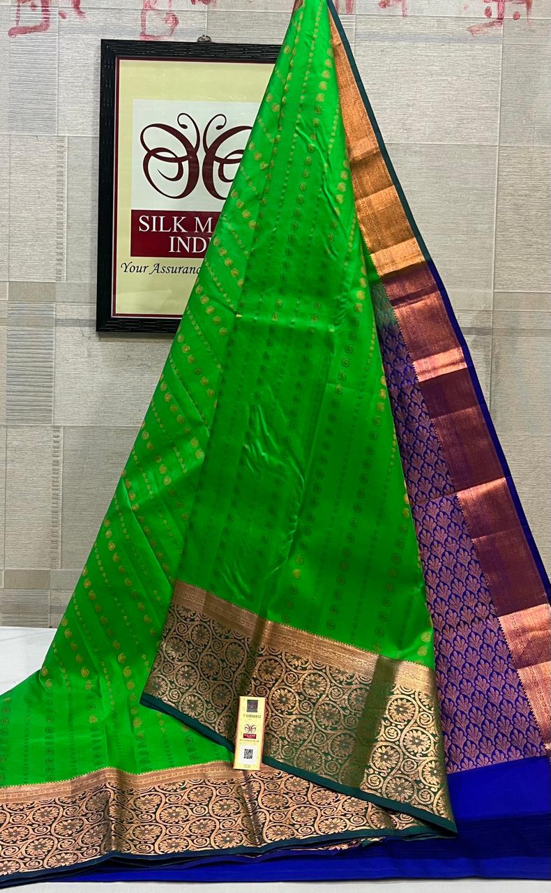 Kanchipuram Pure Handloom Soft Silk Saree.
