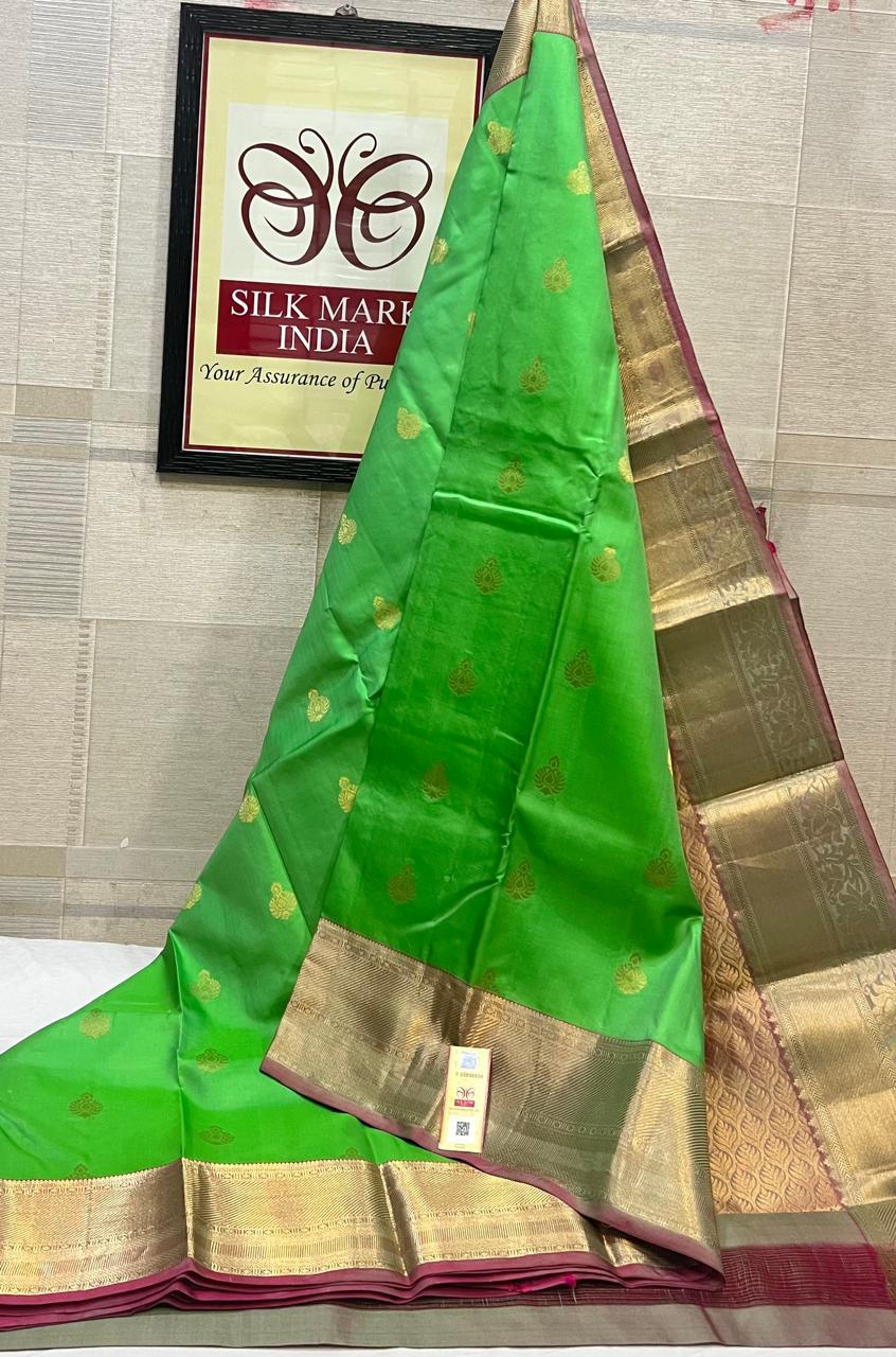 Kanchipuram Pure Handloom Soft Silk Saree.