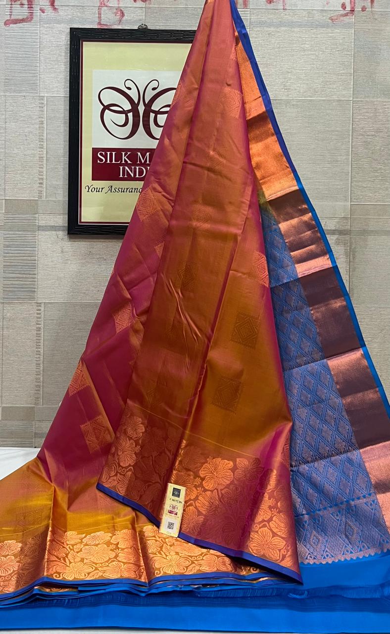 Kanchipuram Pure Handloom Soft Silk Saree.