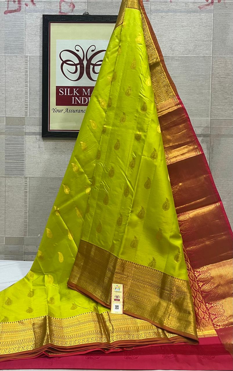 Kanchipuram Pure Handloom Soft Silk Saree.