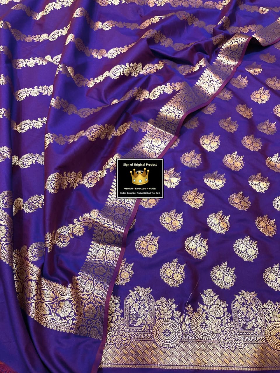 Banarasi Soft Silk Unstitched Suit.