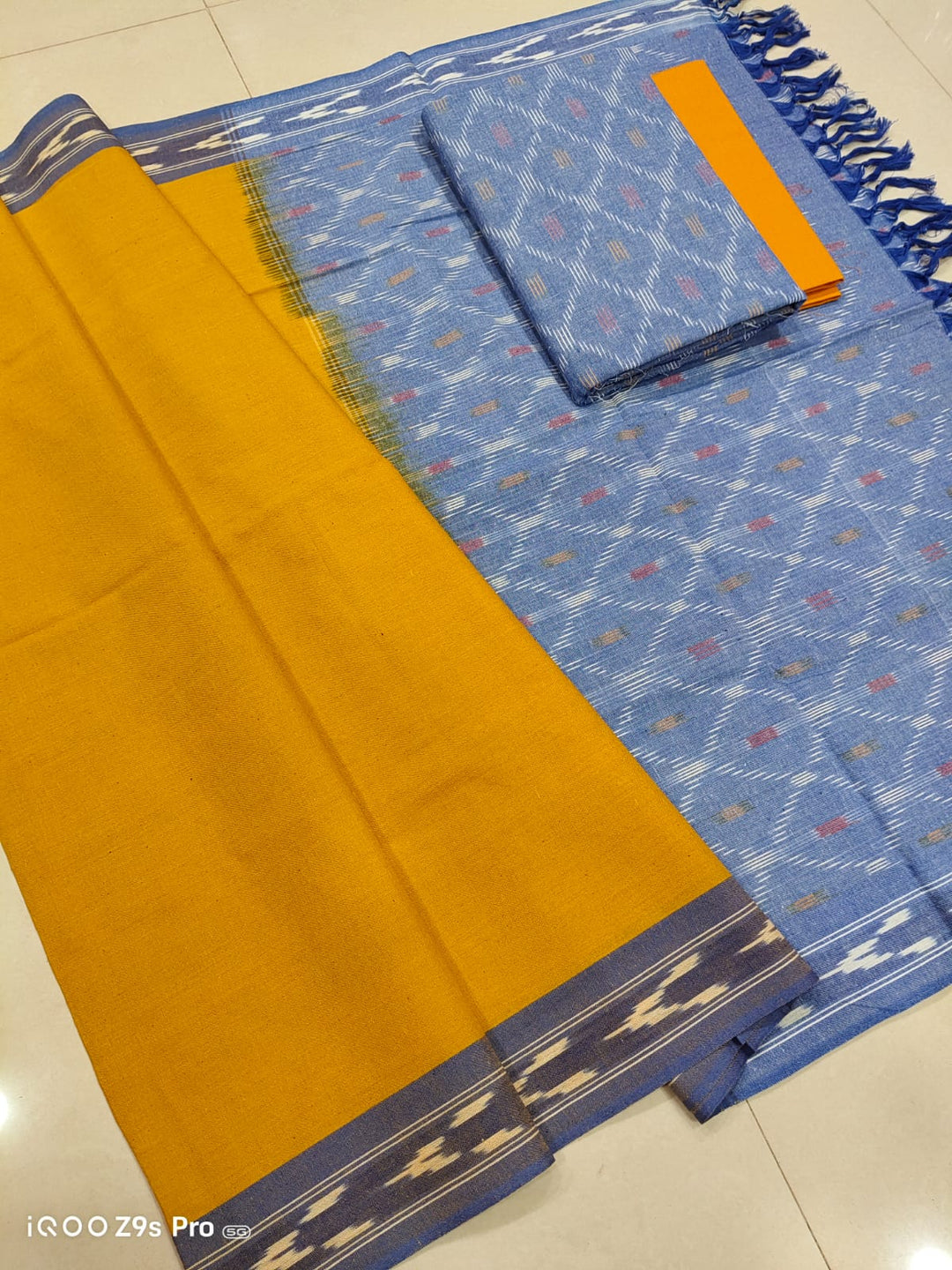 Pure Cotton Ikkat Unstitched Suit