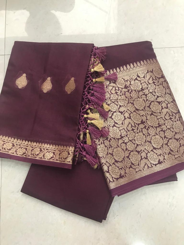 Pure Resham Chandari  Banarasi  Silk Unstitched Suit. | HIGH DEMAND|