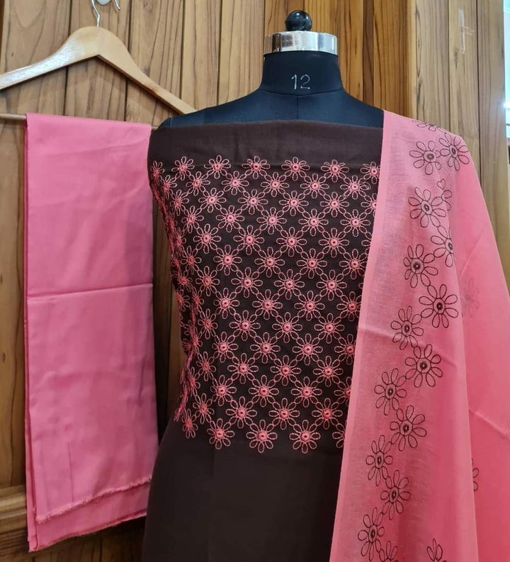 Pure Khaddi Cotton Embroidered Unstitched With Dupatta