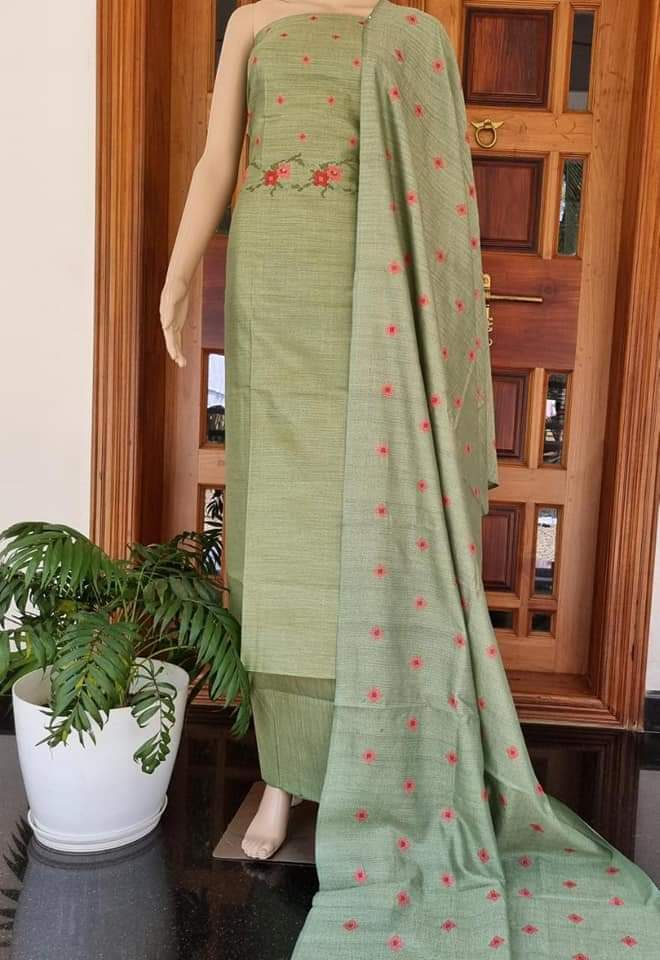 Pure Khaddi Cotton Embroidered Unstitched With Dupatta