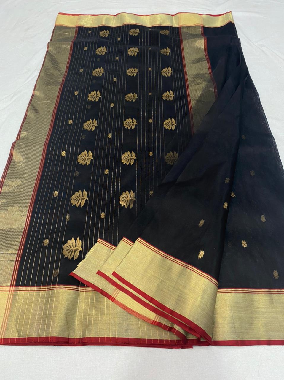 Pure Chanderi Handloom Silk by Silk Saree