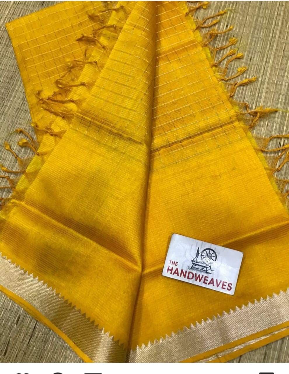 Pure Hand Made Mangala giri South Cotton Saree With Blouse.