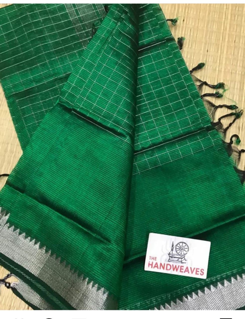 Pure Hand Made Mangala giri South Cotton Saree With Blouse.