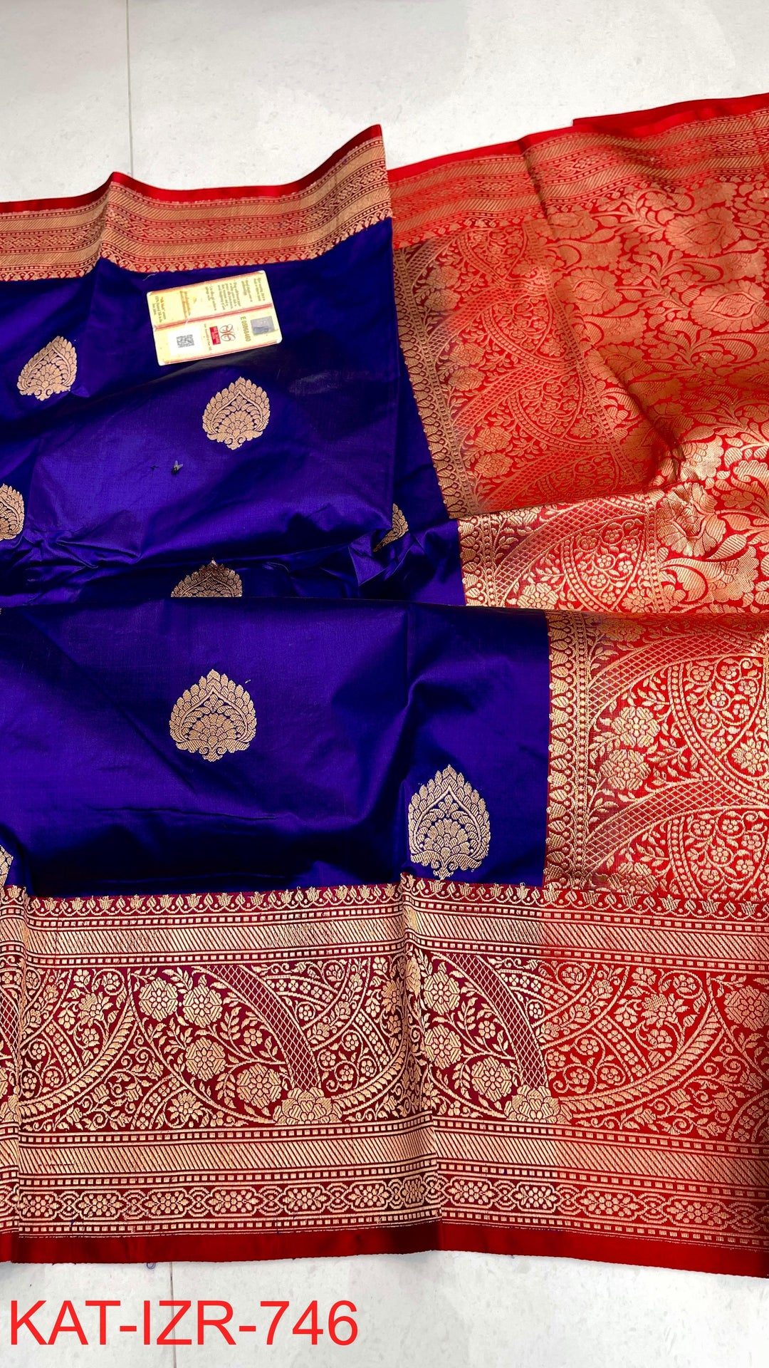 Pure Banarasi  Raw Mango Katan Silk Saree