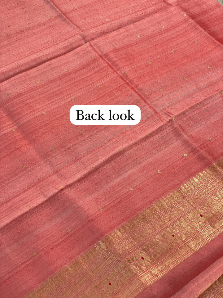 Pure Banarasi Raw Dupion Silk Kadhuwa Work Unstitched Suit With Rankart Kadhuwa Dupatta.