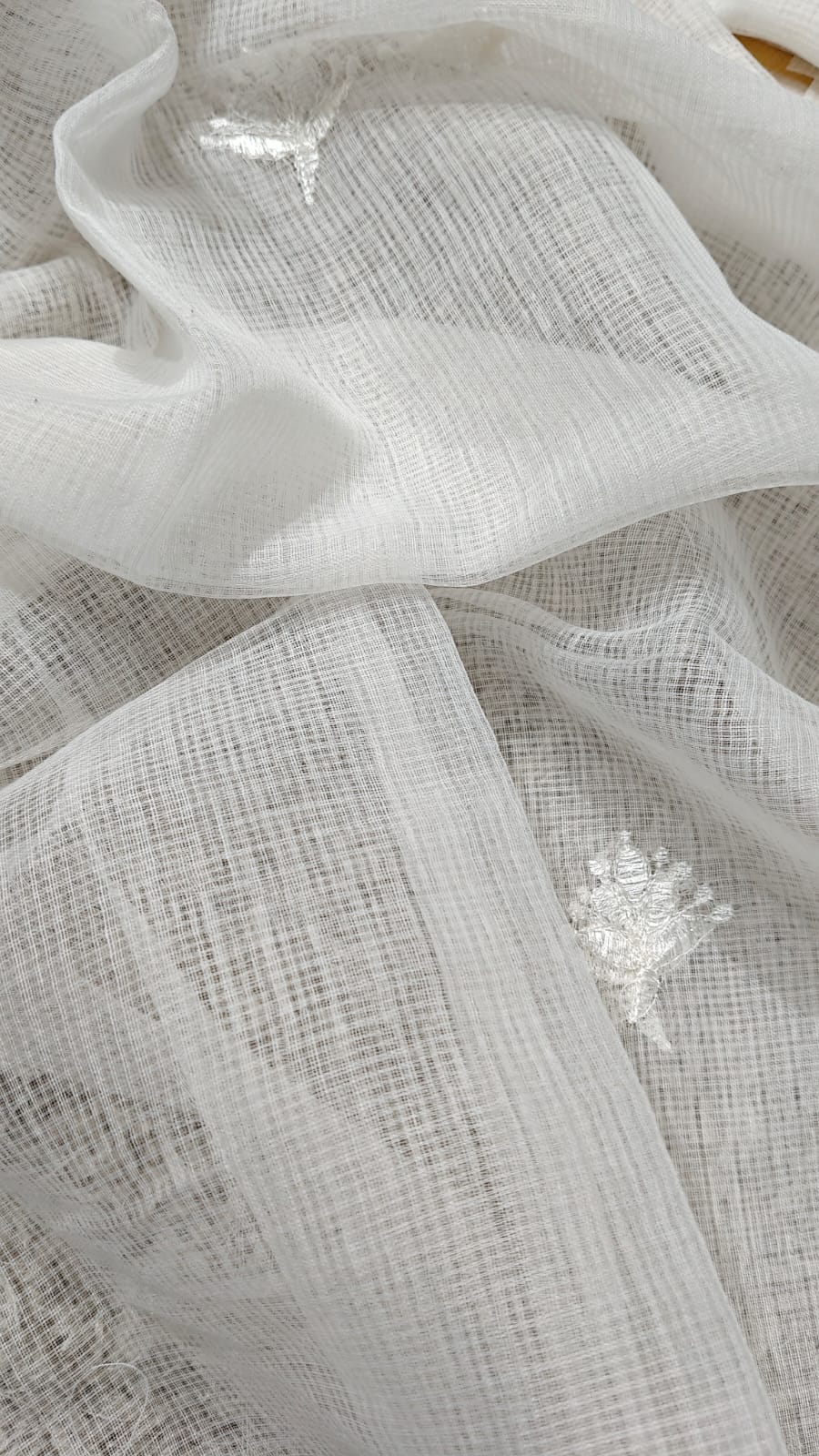 Kota doria Ustitched salwar suit ( without bottom)