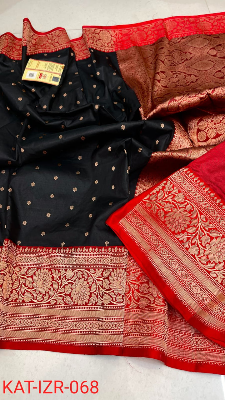 Pure Katan silk Saree with Antique Zari Work Saree.