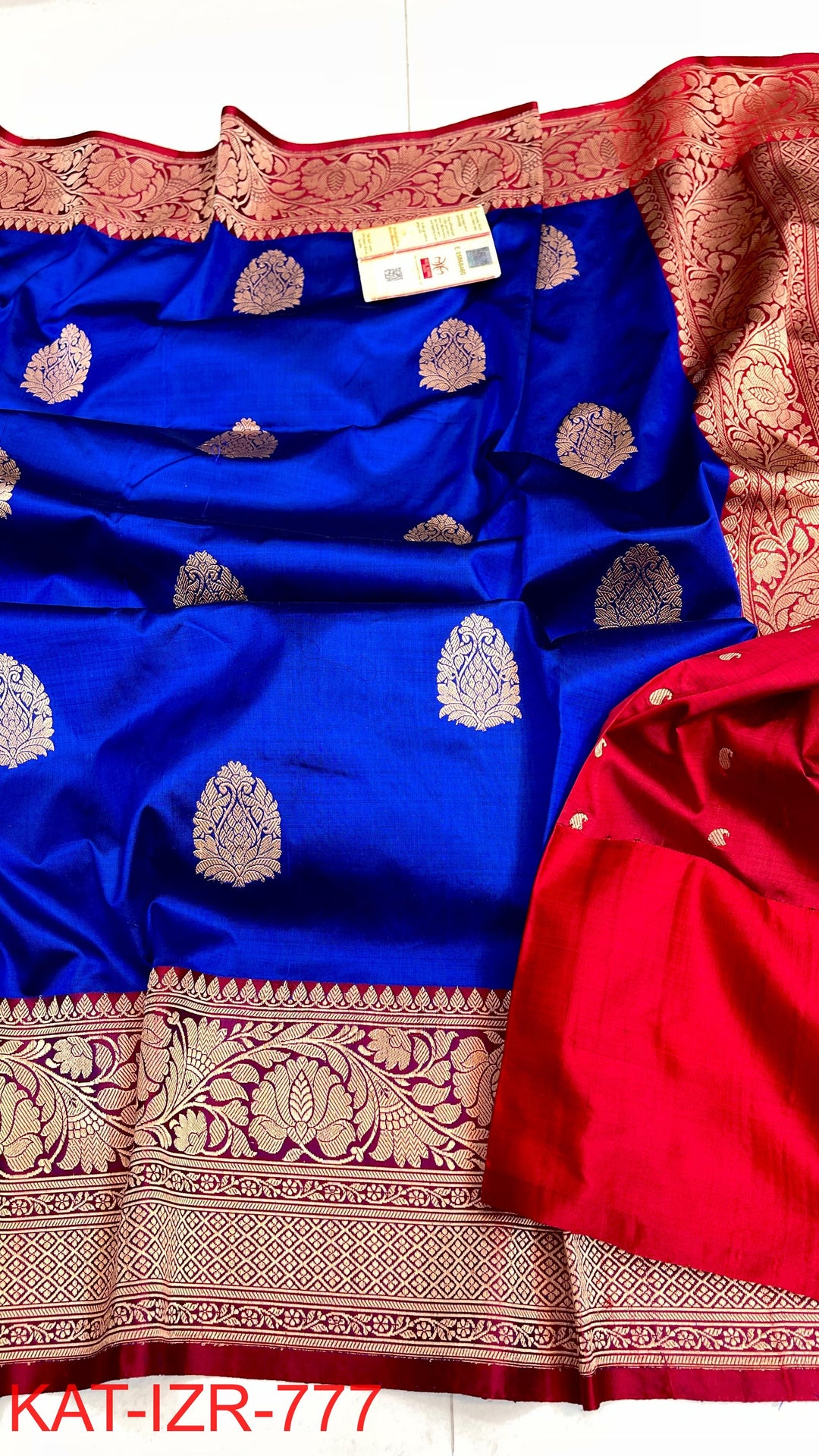 Pure Katan Silk Saree With Antique Zari Work Saree